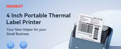 NB609 - NIIMBOT - B4 - BLUETOOTH SHIPPING THERMAL LABEL PRINTER WITH FREE ROLL