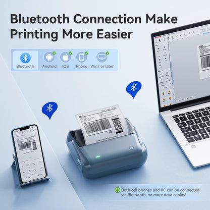 NB609 - NIIMBOT - B4 - BLUETOOTH SHIPPING THERMAL LABEL PRINTER WITH FREE ROLL