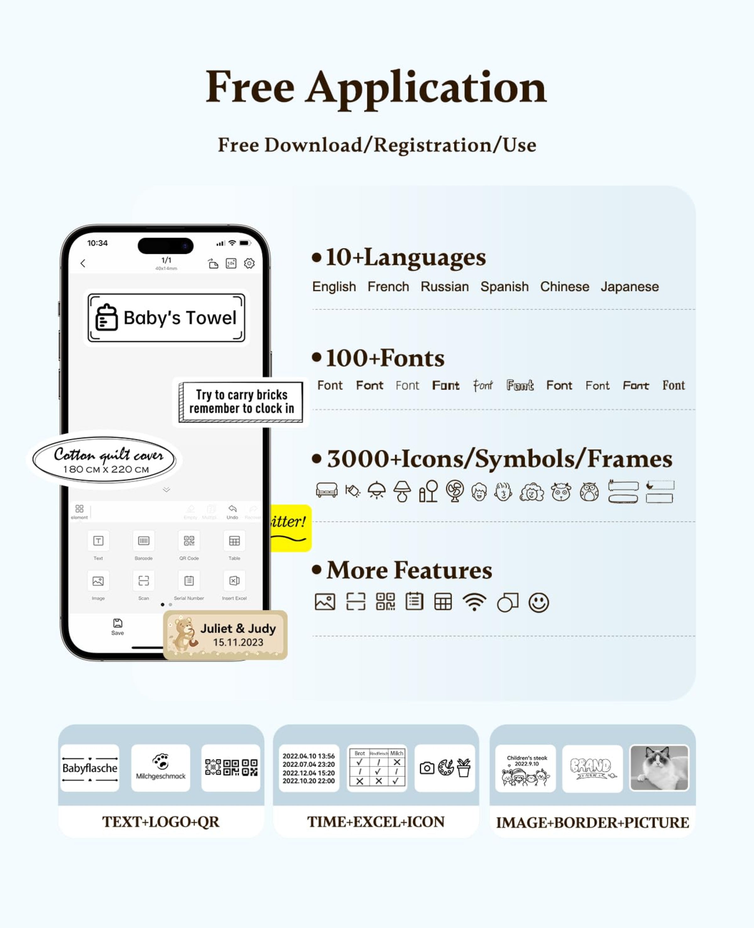 NIIMBOT - D11_H - 300DPI - PORTABLE BLUETOOTH LABEL PRINTER INC FREE LABEL ROLL