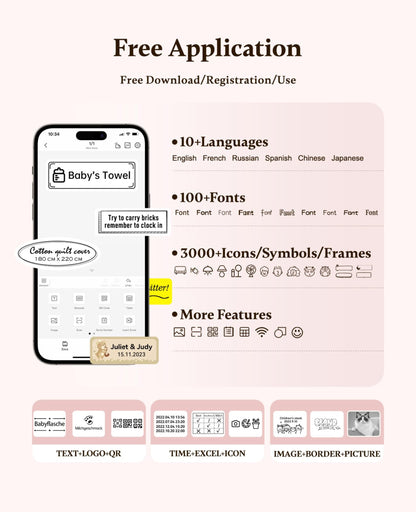 NIIMBOT - D11_H - 300DPI - PORTABLE BLUETOOTH LABEL PRINTER INC FREE LABEL ROLL