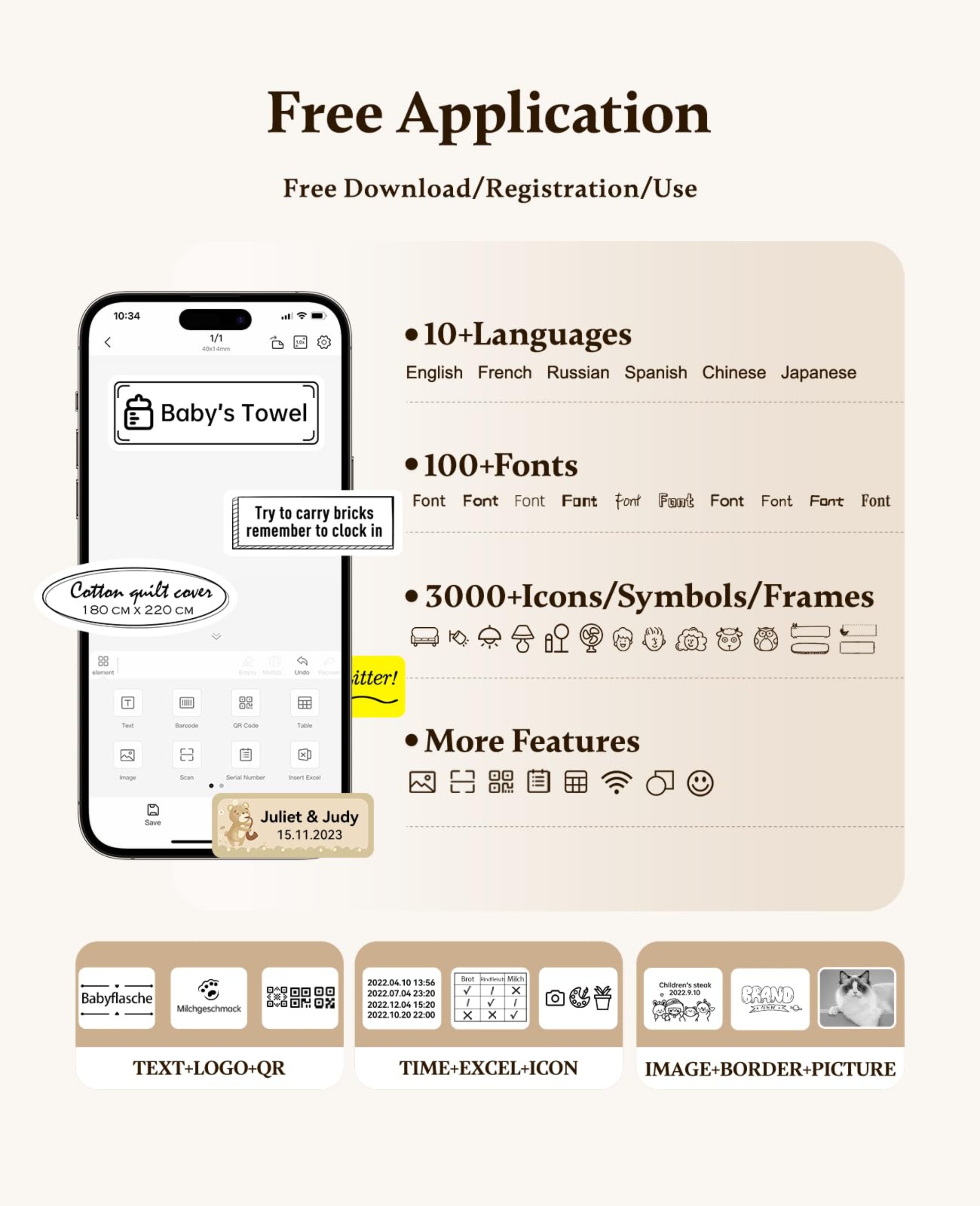 NIIMBOT - D11_H - 300DPI - PORTABLE BLUETOOTH LABEL PRINTER INC FREE LABEL ROLL