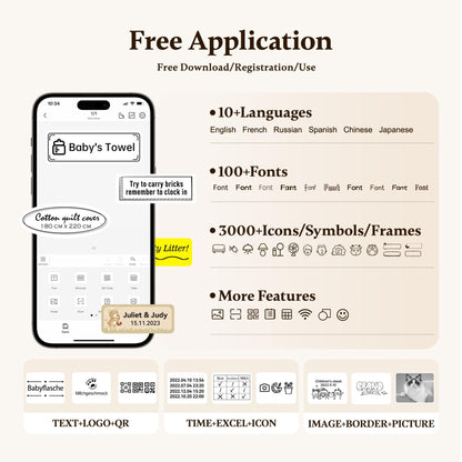 NIIMBOT - D11_H - 300DPI - PORTABLE BLUETOOTH LABEL PRINTER INC FREE LABEL ROLL