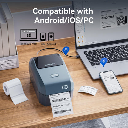 NIIMBOT - K3_W - THERMAL BUSINESS BLUETOOTH & WIFI LABEL PRINTER - INCLUDING 50*30MM LABEL ROLL WITH 900 LABELS