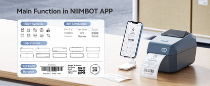 NIIMBOT - K3 - THERMAL BUSINESS BLUETOOTH LABEL PRINTER - INCLUDING 50*30MM LABEL ROLL WITH 900 LABELS