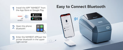 NIIMBOT - K3 - THERMAL BUSINESS BLUETOOTH LABEL PRINTER - INCLUDING 50*30MM LABEL ROLL WITH 900 LABELS