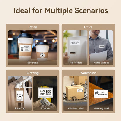 NIIMBOT - K3_W - THERMAL BUSINESS BLUETOOTH & WIFI LABEL PRINTER - INCLUDING 50*30MM LABEL ROLL WITH 900 LABELS