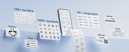NB589 - NIIMBOT - MODEL: M2_H - THERMAL TRANSFER BLUETOOTH LABEL PRINTER - 300DPI - INCLUDING BLACK RIBBON CARTRIDGE & 50*30MM LABEL ROLL