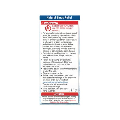 NEILMED - SINUS RINSE STARTER KIT - 10 SACHETS