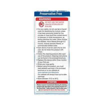 NEILMED - SINUS RINSE - 120 SACHETS