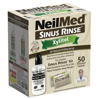 NEILMED - SINUS RINSE KIT - 50 XYLITOL SACHETS