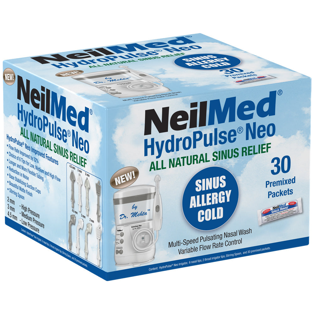 NEILMED - HYDROPULSE NEO - ELECTRICAL SINUS IRRIGATOR - 30 SACHETS