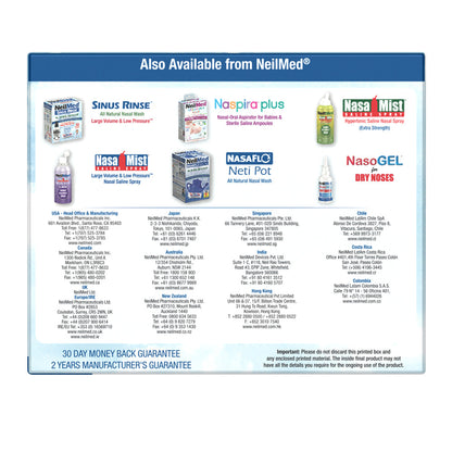 NEILMED - HYDROPULSE NEO - ELECTRICAL SINUS IRRIGATOR - 30 SACHETS