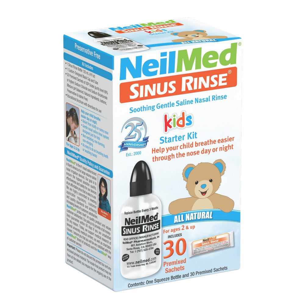 NEILMED - SINUS RINSE - KIDS STARTER KIT - 30 SACHETS