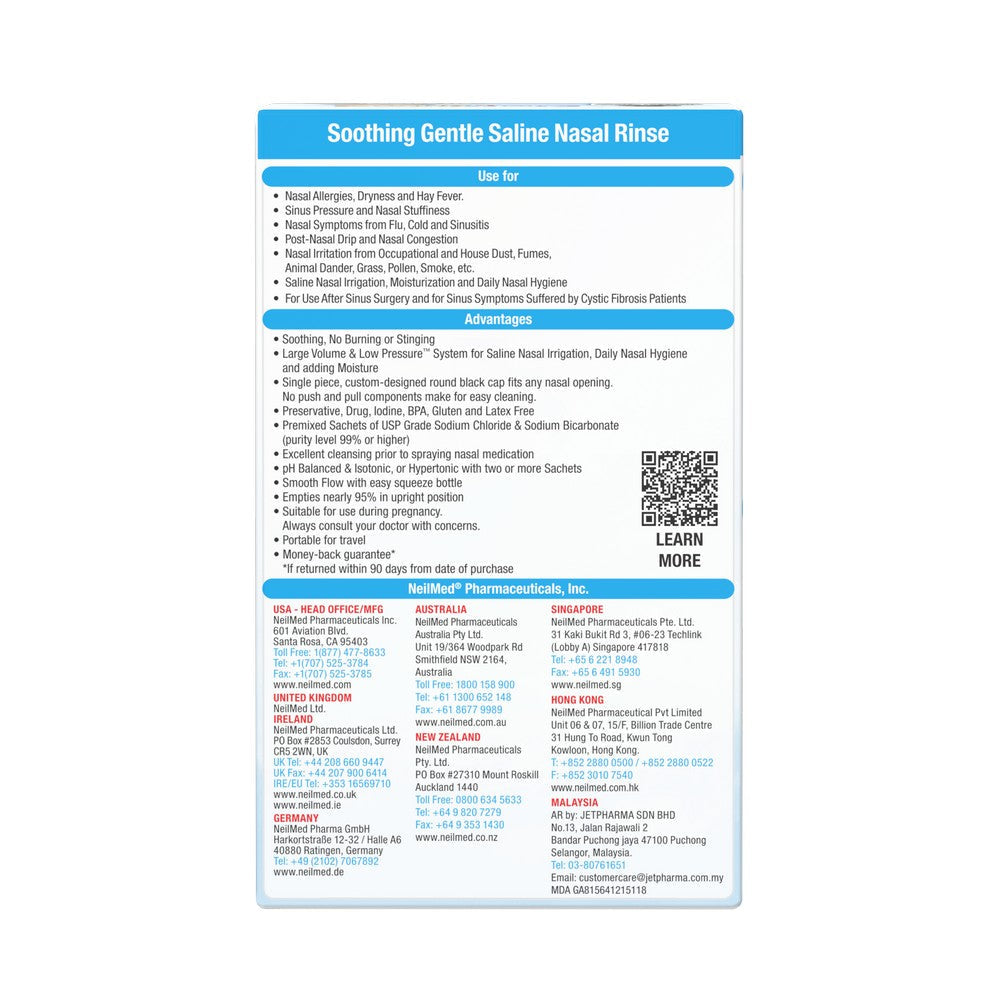NEILMED - SINUS RINSE - KIDS STARTER KIT - 30 SACHETS