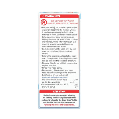 NEILMED - SINUS RINSE - KIDS STARTER KIT - 30 SACHETS
