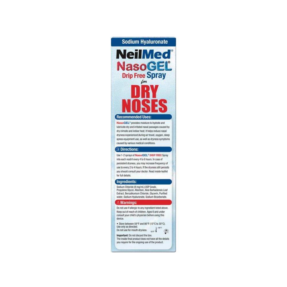 NEILMED - NASOGEL - DRY NOSES SPRAY - 30ML