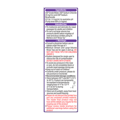 NEILMED - NASAMIST- SALINE SPRAY NASAL WASH - MULTIPURPOSE - 177 ML