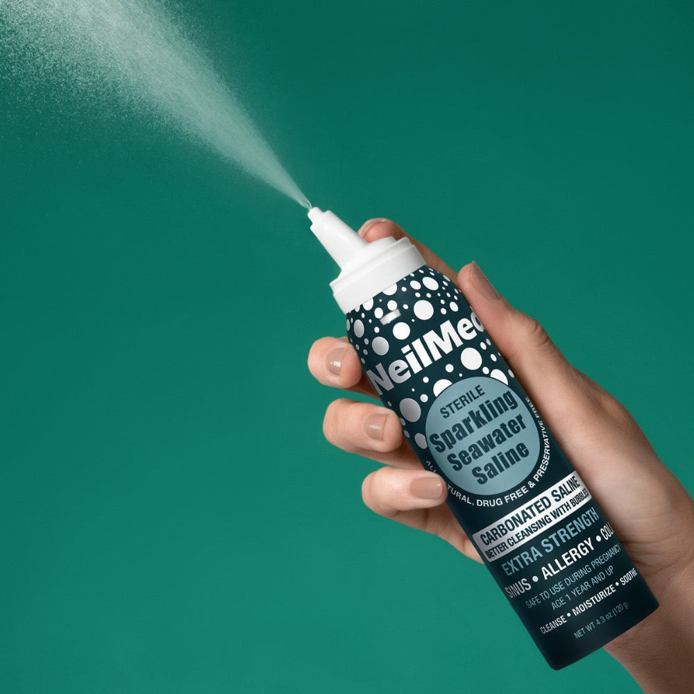 NEILMED - SPARKLING SEAWATER - EXTRA STRENGTH CARBONATED - SALINE SPRAY - 125 ML