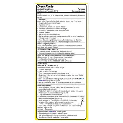 NEILMED - CLEARCANAL - EAR WAX REMOVAL COMPLETE KIT - 75 ML
