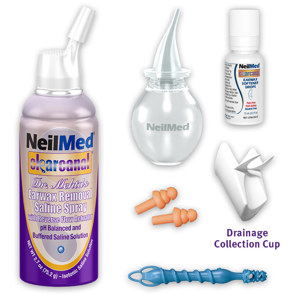 NEILMED - CLEARCANAL - EAR WAX REMOVAL COMPLETE KIT - 75 ML