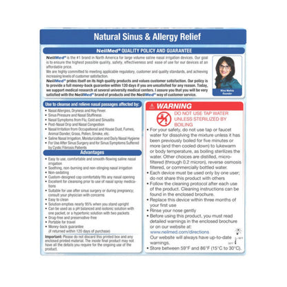NEILMED - SINUS RINSE KIT - 60 SACHETS