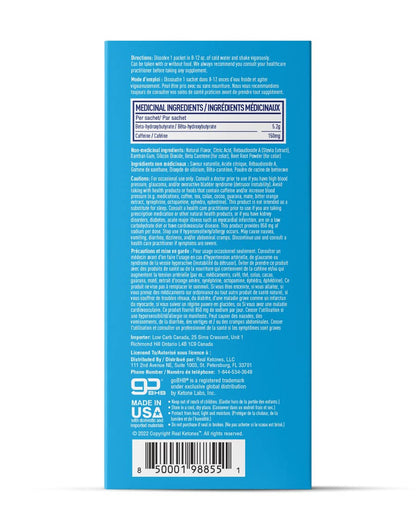 REAL KETONES - SHIFT - D-BHB EXOGENOUS KETONE DRINK MIX POWDER + ELECTROLYTES - 30 PACKETS