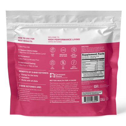 REAL KETONES - SHIFT - D-BHB EXOGENOUS KETONE DRINK MIX POWDER + ELECTROLYTES - 30 PACKETS