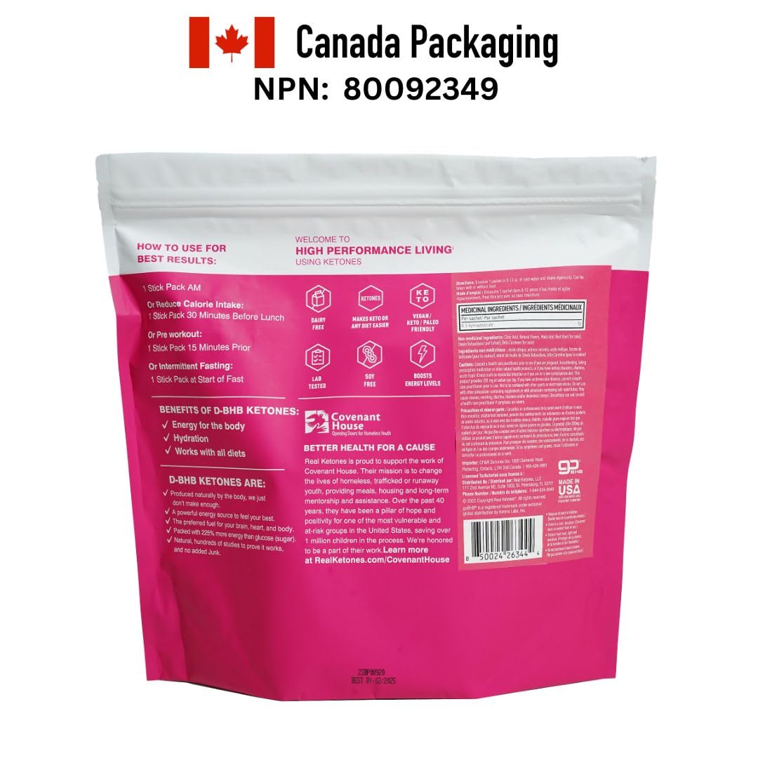 REAL KETONES - SHIFT - D-BHB EXOGENOUS KETONE DRINK MIX POWDER + ELECTROLYTES - 30 PACKETS