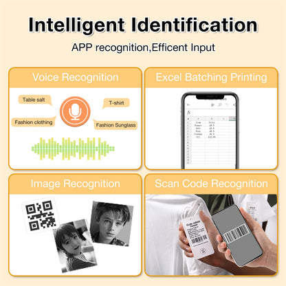 NB109 - NIIMBOT - B21 - PORTABLE THERMAL LABEL BLUETOOTH PRINTER INCLUDING FREE LABEL (50*30MM - WHITE)
