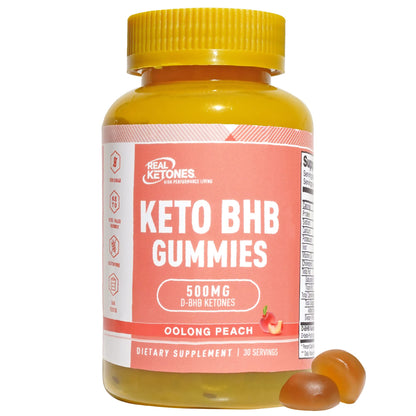 REAL KETONES - KETO BHB GUMMIES - 30 SERVINGS
