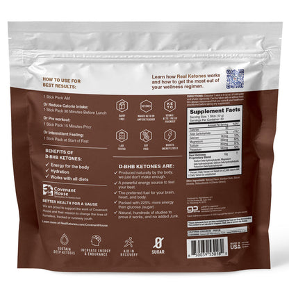 REAL KETONES - SHIFT - D-BHB EXOGENOUS KETONE DRINK MIX POWDER + ELECTROLYTES - 30 PACKETS