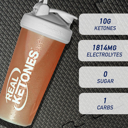 REAL KETONES - SHIFT - D-BHB EXOGENOUS KETONE DRINK MIX POWDER + ELECTROLYTES - 30 PACKETS