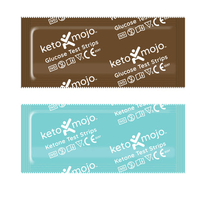 KETO MOJO™ - GKI - BLOOD GLUCOSE & KETONE TEST STRIPS (60'S) - COMBO PACK