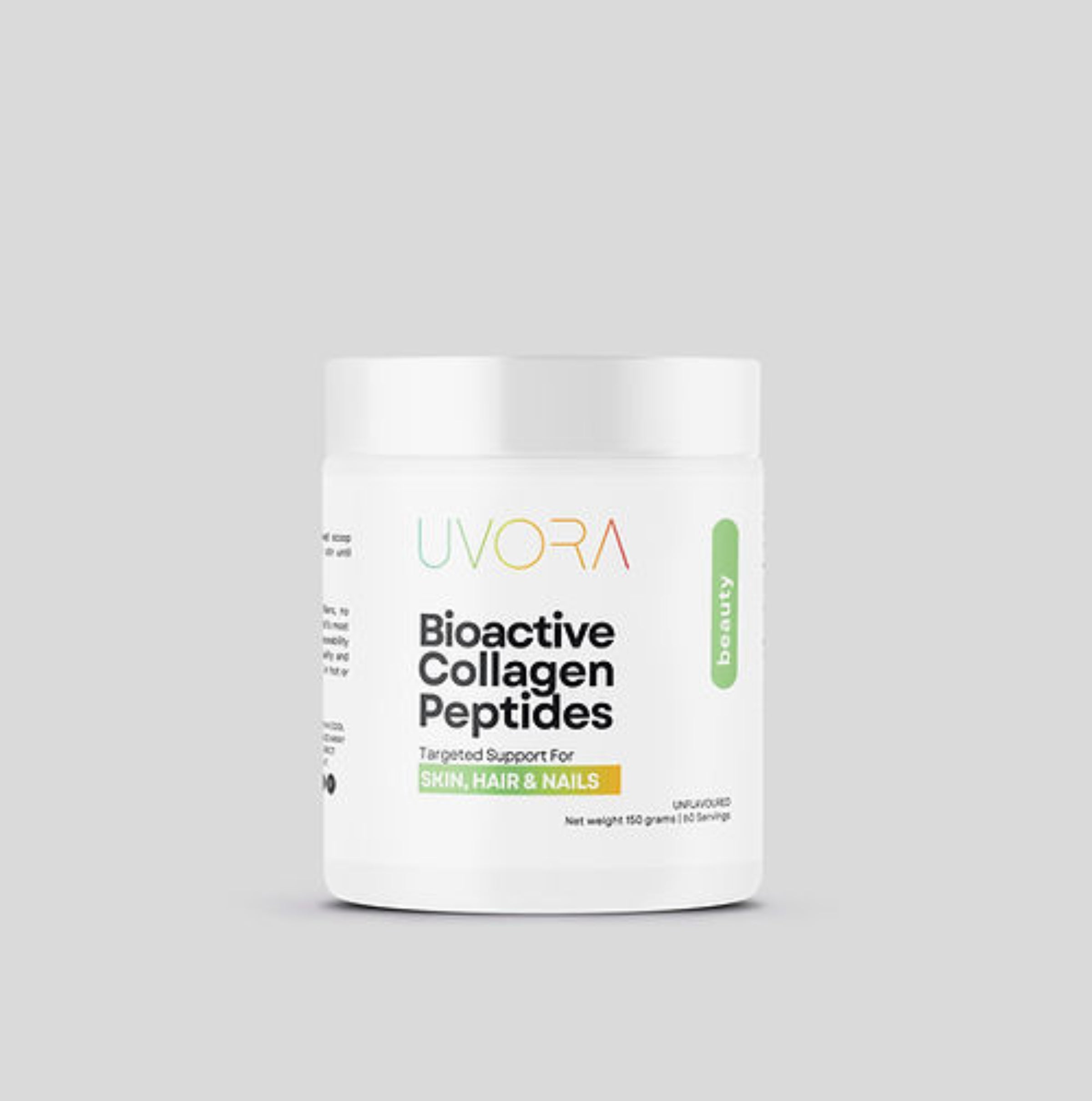 UVORA - BIOACTIVE COLLAGEN PEPTIDES - SKIN, HAIR & NAILS - 150 GRAMS