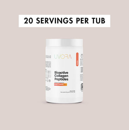 UVORA - BIOACTIVE COLLAGEN PEPTIDES - BODY TONING - 300 GRAMS