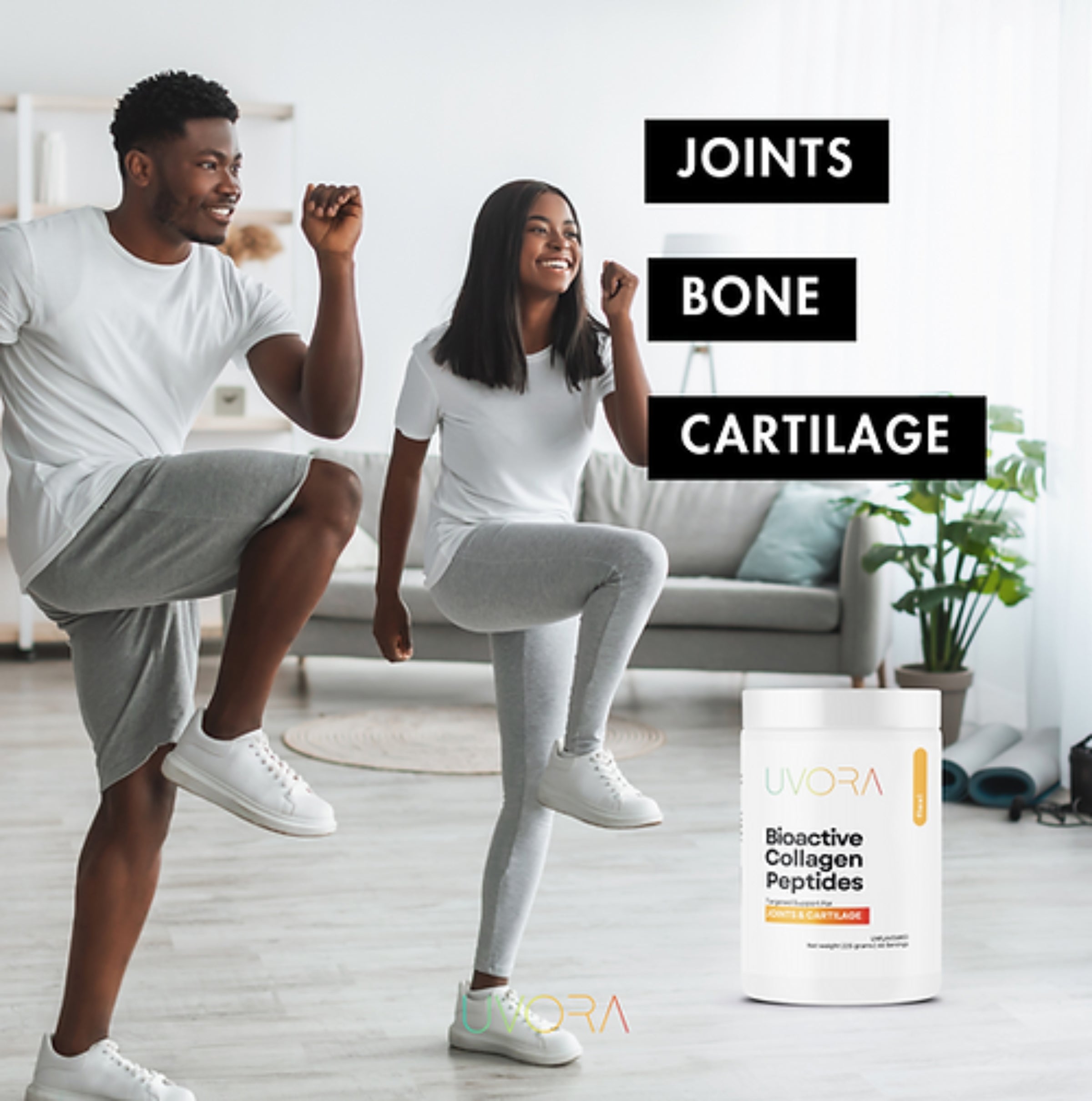 UVORA - BIOACTIVE COLLAGEN PEPTIDES - JOINT & CARTILAGE - 225 GRAMS