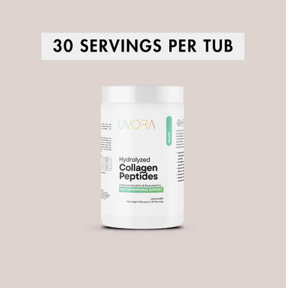 UVORA - HYRDROLYZED COLLAGEN PEPTIDES - MULTIDIMENSIONAL SUPPORT - 300 GRAMS