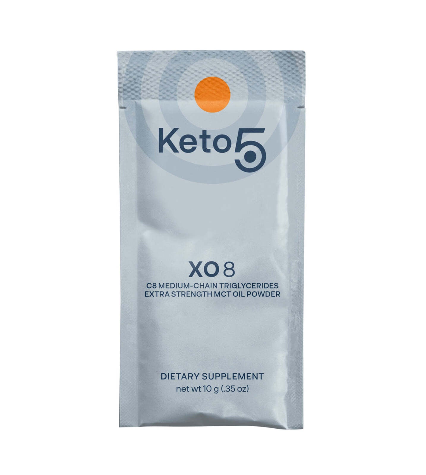 KETO 5 - XO8 - C8 MCT EXTRA STRENGTH POWDER - 30 SACHETS - 10 GRAMS PER SERVING