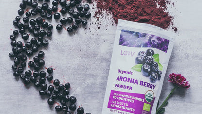 LOOV - ORGANIC ARONIA (CHOKE) BERRY POWDER (FREEZE-DRIED) - 171G