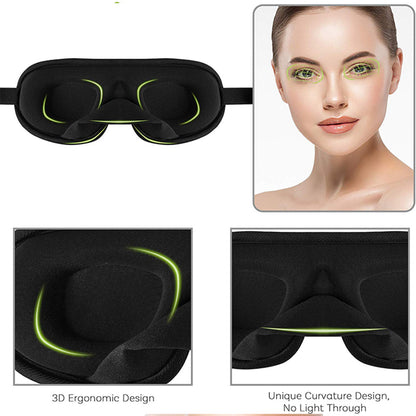 D&A HEALTH - 3D SLEEP EYE MASK WITH BREATHABLE MESH