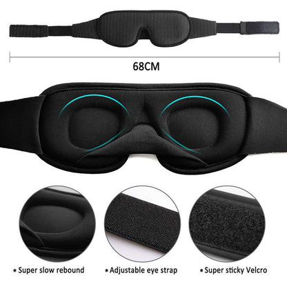 D&A HEALTH - 3D SLEEP EYE MASK WITH BREATHABLE MESH