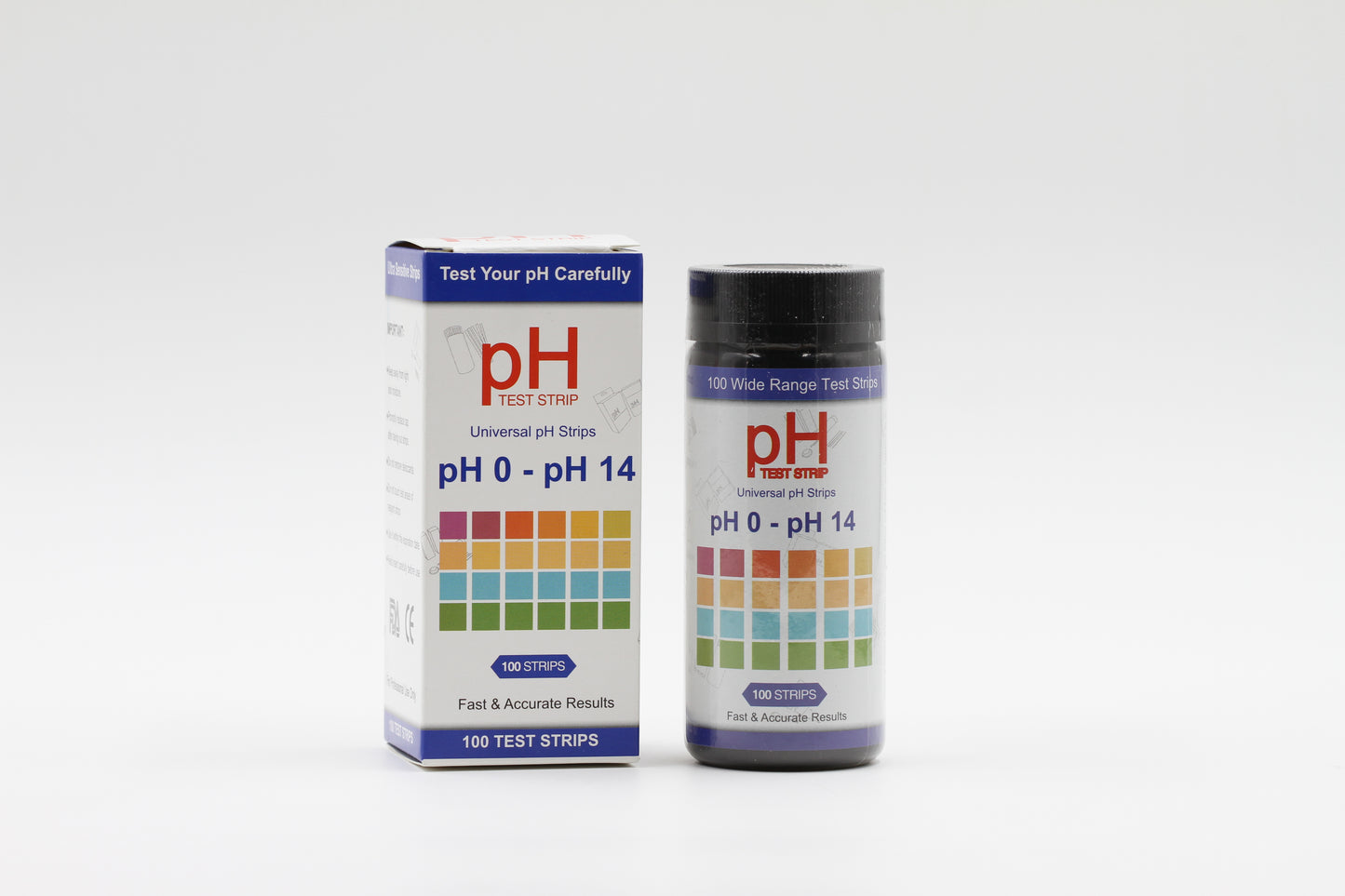 URS - pH 0 to pH 14 - URINE/SALIVA/WATER TEST - 100 STRIPS