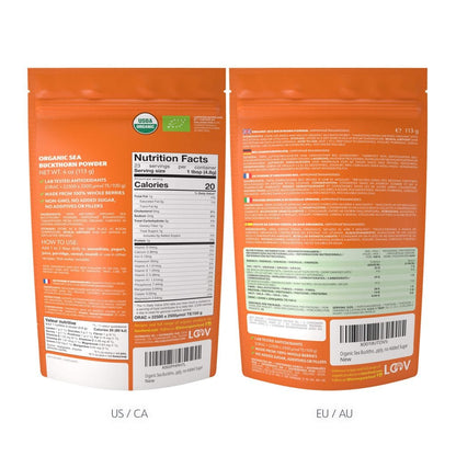 LOOV - ORGANIC SEA BUCKTHORN POWDER - 113 GRAMS