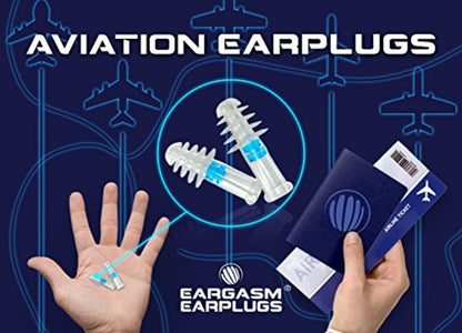 EARGASM - AVIATION EARPLUGS (STANDARD OR SMALL SIZE)