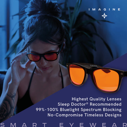 LUMINERE BLUE LIGHT BLOCKING GLASSES - DR MICHAEL BREUS