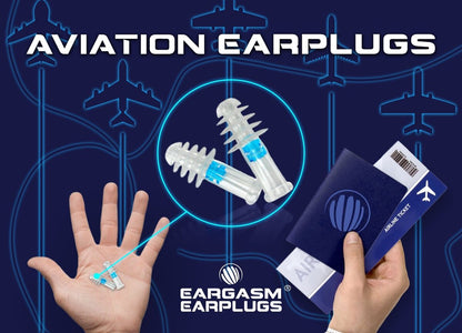 EARGASM - AVIATION EARPLUGS (STANDARD OR SMALL SIZE)