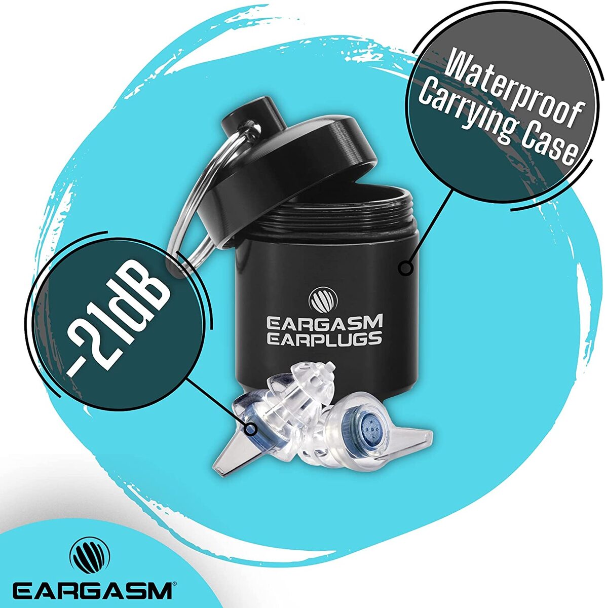 EARGASM HIGH FIDELITY EARPLUGS - SMALLER EARS OR STANDARD SIZE