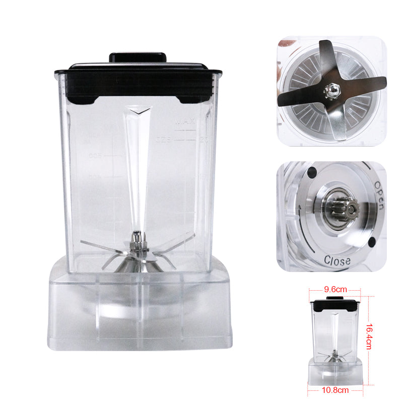 D&A HEALTH - ULTIMATE BLENDER RANGE - SMALL DRY GRINDING JUG - 600ML - SQUARE