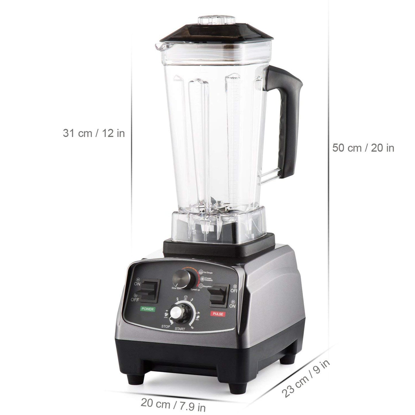 D&A HEALTH - ULTIMATE TURBO BLENDER - 2,200W & 2,000ML JUG