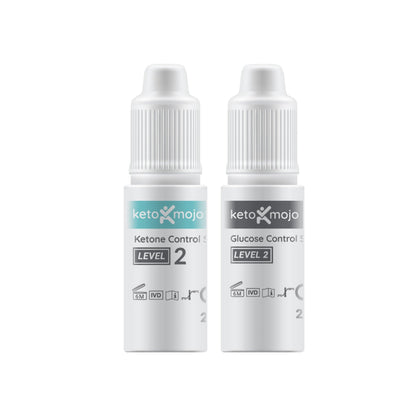 Keto-Mojo Ketone Control Solution and Glucose Control Solution